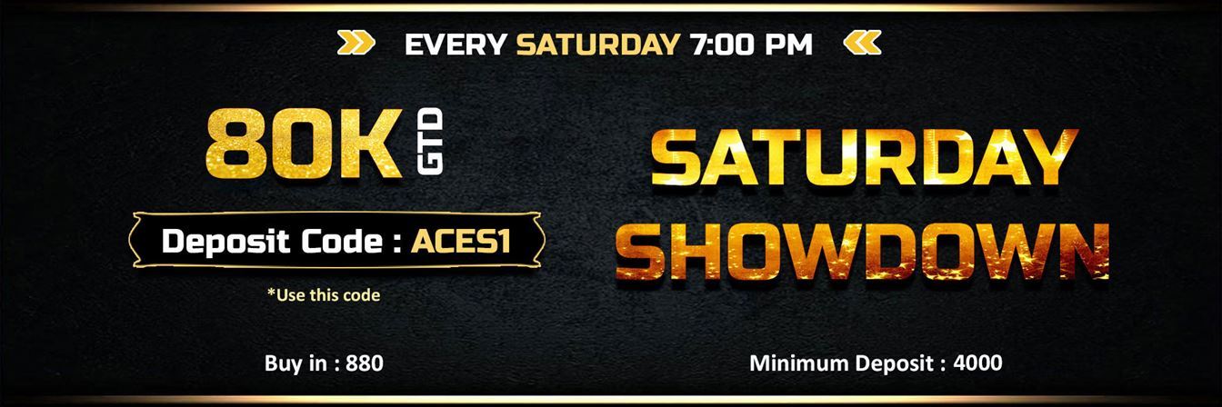 AceHigh Poker Saturday Showdown 80K GTD Tournament