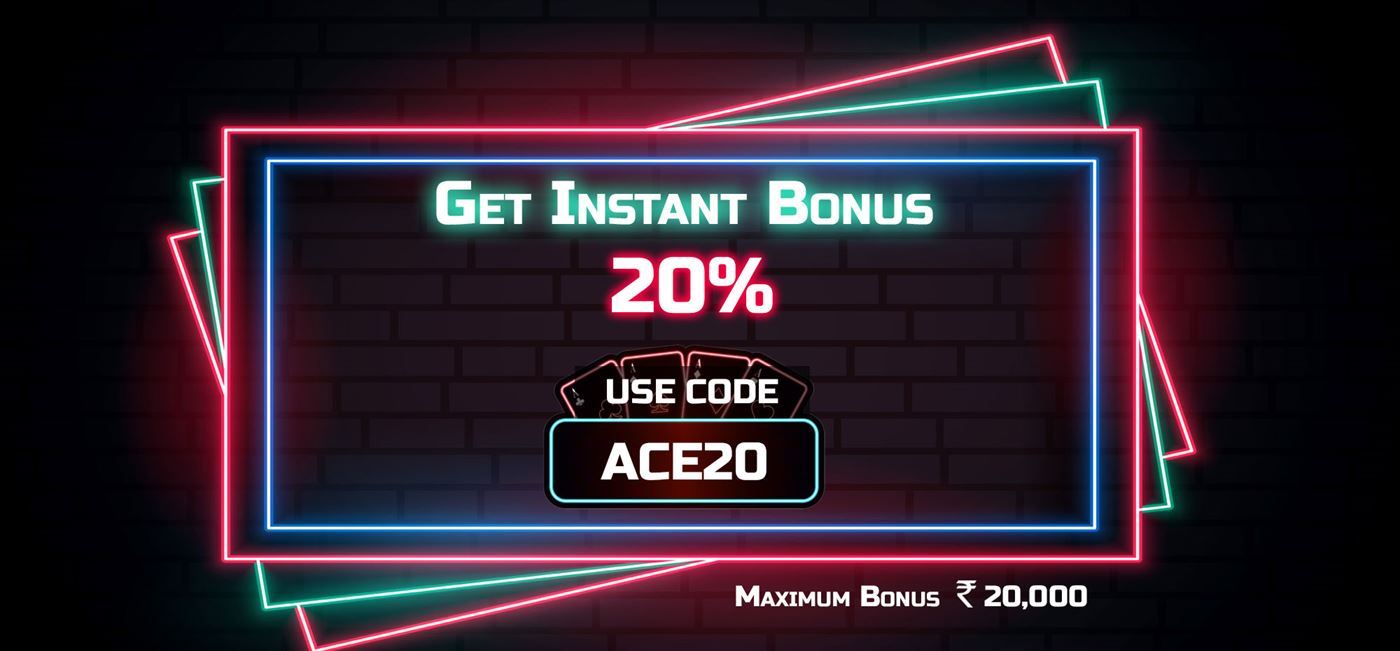Get Instant 20% Bonus