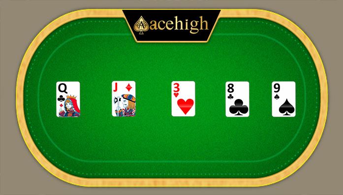 high cards acehigh poker