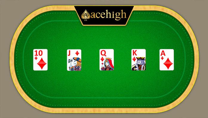 royal flush cards acehigh poker